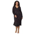 thumbnail image 7 of Aria Women’s Cozy Jersey Long Sleeve Henley 46” Sleepwear Lounger, Sizes XS-4X, 7 of 7