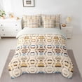 thumbnail image 2 of Homewish Vintage Aztec Geometric 7-Piece Bedding Comforter Set,Rustic Farmhouse Cabin King Bedding Sets,Brown Blue Bed Sheets For Adults,Super Cozy Room Decor Reversible, 2 of 8