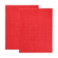 thumbnail image 2 of Superior Nora Cotton Absorbent Thick Terry Bathmat Set of 2, Red, 2 of 10