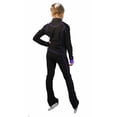thumbnail image 4 of IceDress Figure Skating Outfit - Thermal -Todes(Black with Purple Line), 4 of 5