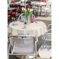 thumbnail image 5 of Outdoor Tablecloths with Umbrella Hole & Zipper, Vintage Navy Blue Roses Round Tablecloth 54 Inch, Spring Floral Elegant Pastoral Retro Art Waterproof Table Cloth, Patio/Pool/Picnic Table Covers, 5 of 8