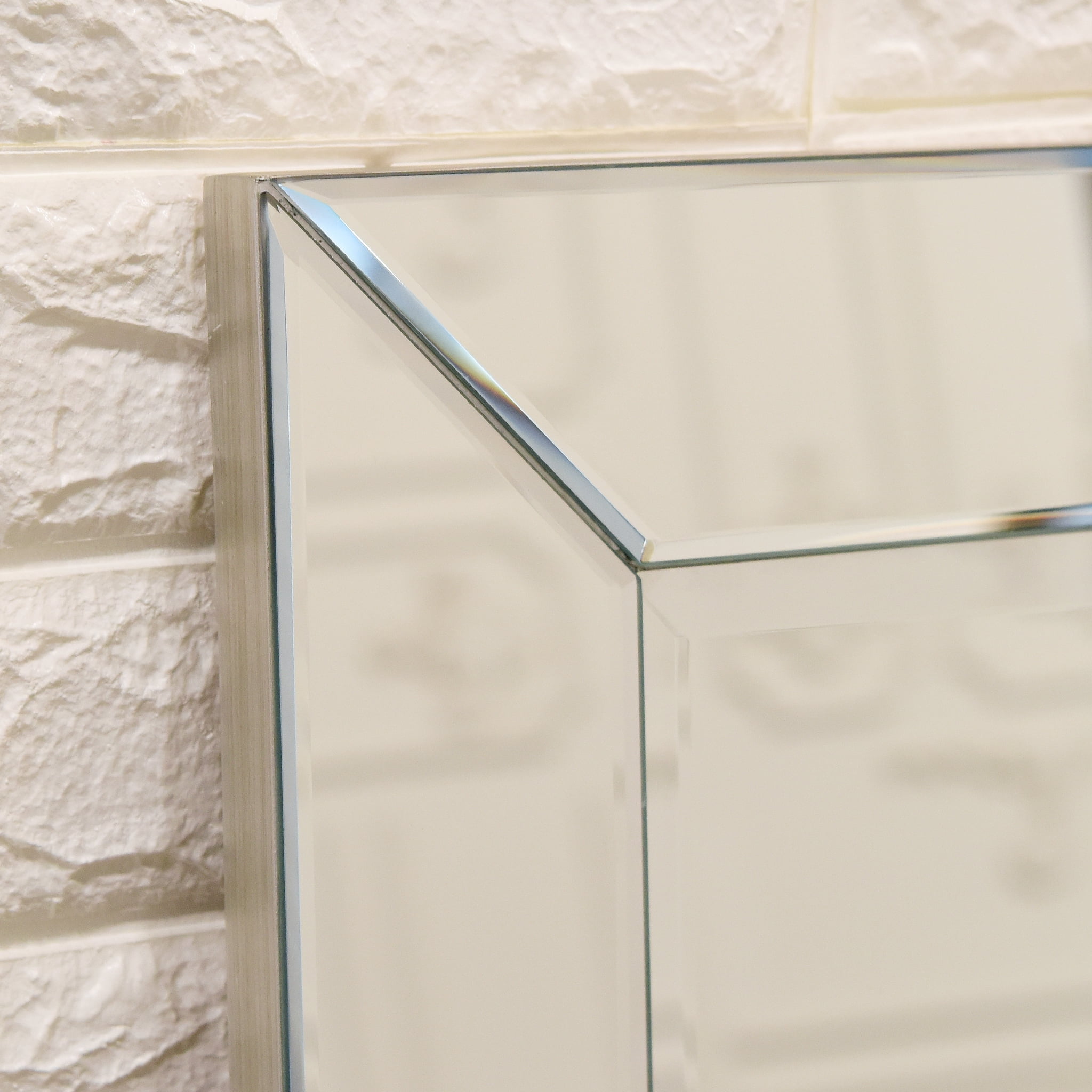Empire Art Direct Moderno Beveled Leaner, 40" x 80", Ready to Hang