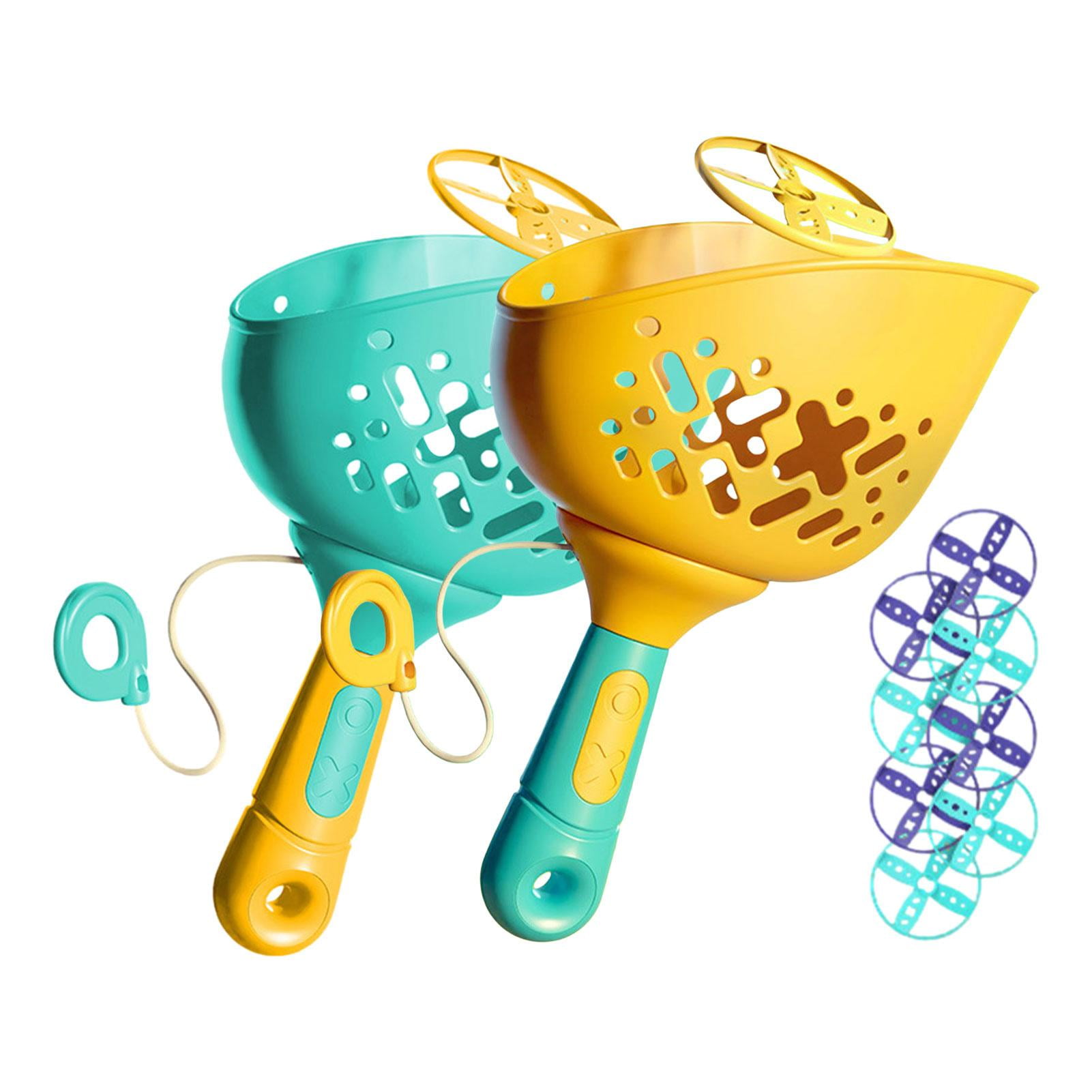 Kids Flying Saucer Toy Children Launching Helicopter Toy with