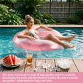 thumbnail image 2 of Qoosea Inflatable Pool Floats for Adults, Heart Shaped Swim Ring Swimming Tube Summer Water Fun Beach Pool Party Toys Large Swimming Circle, 2 of 8