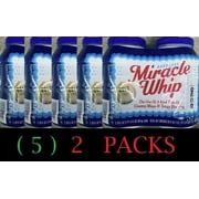 5x KRAFT Miracle Whip Mayo-Tangy Dressing 30 oz Jar MAYONNAISE - (5) 2 PACKS