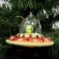 thumbnail image 3 of Christmas By Krebs Blown Glass  Collectible Tree Ornaments  (4.5" Orange UFO), 3 of 3
