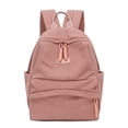 thumbnail image 2 of Stylago Women Casual Backpack Medium Size Back Pocket Versatile Schoolbag College Travel Work Top Handle Corduroy Bookpack Pink, 2 of 6