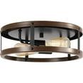 thumbnail image 5 of Aiwen 2 Lights Open Caged Flush Mount Ceiling Lamp Vintage Home Decor Light Fixture, 5 of 10