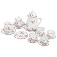 thumbnail image 2 of 1 Set Doll House Tea Cup Saucer Tea Pot Dish Model Doll House Accessories, 2 of 4
