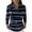 Navy, variant on OIOLOYJM Workout Tops for Women Casual Striped Long Sleeve Cowl Neck Shirts Cotton Fitted Fashion T-Shirts Summer Basic Sweatshirts Sky Blue S