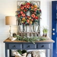 thumbnail image 6 of Pet Friendly Plastic Festives Wreath With Peonies and Pumpkins Detail, 6 of 13