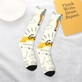 thumbnail image 4 of Daiia Sports Socks Golf Icons And Golfer Printed Novelty Crew Socks for Men Women Knee High Socks Cotton Socks Soft & Breathable Support Unisex Socks, 4 of 9