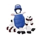 thumbnail image 5 of 7 Uds Karate Sparring Gear Taekwondo pecho almohadilla para pie Protector casco de boxeo Azul m, 5 of 8