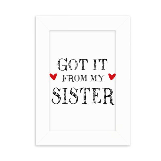 For My Faly Got It From My Sister Present Desktop Photo Frame Picture Display Decoration Art Painting