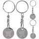 thumbnail image 1 of 4pcs Shopping Trolley Tokens Keychain Pendants Trolley Cart Token Metal Keyring Ornaments, 1 of 2