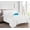 White, variant on 10-Pieces Cindyrealla Multiruffle Comforter Set, Includes Bed Sheet Set with Double Sided Smart Storage Pockets, King/Cal King, Grey