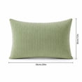 thumbnail image 3 of Soft Corduroy Decorative Throw Pillow Covers 20x12in，Set of 2, Mordern Nordic Home Decor, Boho Farmhouse Cushion Covers for Couch Bed Sofa Living Room, 3 of 4