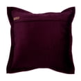 thumbnail image 3 of The HomeCentric Pillow Cover, Plum Decorative Pillowcases Pack of 2, 16x16 inch (40x40 cm) Velvet Pillow Covers For Couch, Solid Color, Crystals, Border, Cushion Cover&nbsp;Home - Plum Crystal Palace, 3 of 6