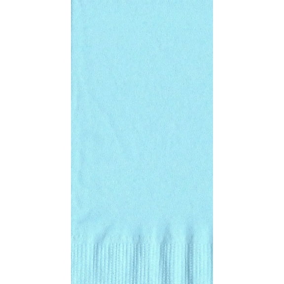 50 Plain Solid Colors Dinner Hand Towel Napkins Paper - Light Blue
