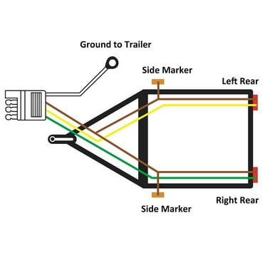5 Wire 22 9Ft Boat Trailer Light Harness With Easy Installation Design Fangkenuo