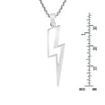thumbnail image 5 of Powerful Lightning Bolt Sterling Silver Pendant Necklace, 5 of 6