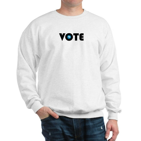 CafePress - Vote Blue Sweatshirt - Crew Neck Sweatshirt