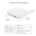 thumbnail image 2 of Tuya BT Gateway Smart Wi-Fi Hub Smart Home BT Mesh (SIG) Gateway Compatible with Assistant Multi-device Linkage up to 128 Smart Devices APP Wireless Remote Controller, 2 of 7