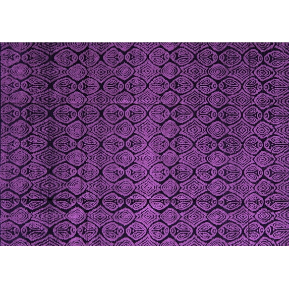 Ahgly Company Indoor Rectangle Abstract Purple Modern Area Rugs, 2' x 3'