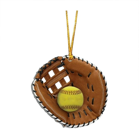 Personalized Softball Glove Ornament Softball Custom Name Ornament Softball Glove Flat Ornament Softball Lover Custom Softball Team Gift For Softball Player Softbal Ornament
