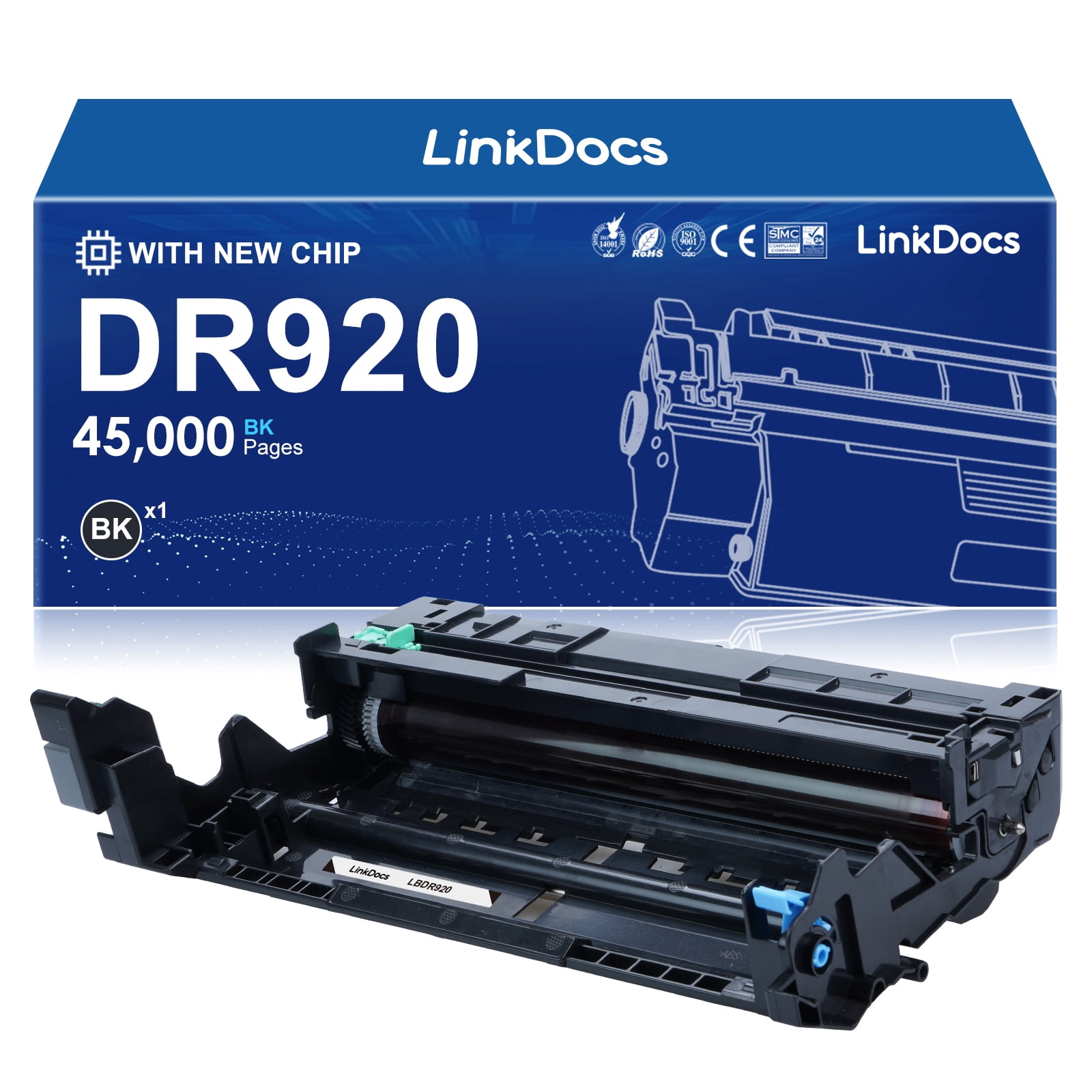 Cartouche Tambour DR2510 Compatible Brother - 15000 Pages - Pour HL-L2400DW/L2620DW/MFC-L2800DW