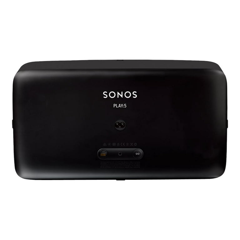 Sonos PLAY:5 - Speaker - wireless - Ethernet, Wi-Fi - 2-way - black (grille color - for PLAYBAR - Walmart.com