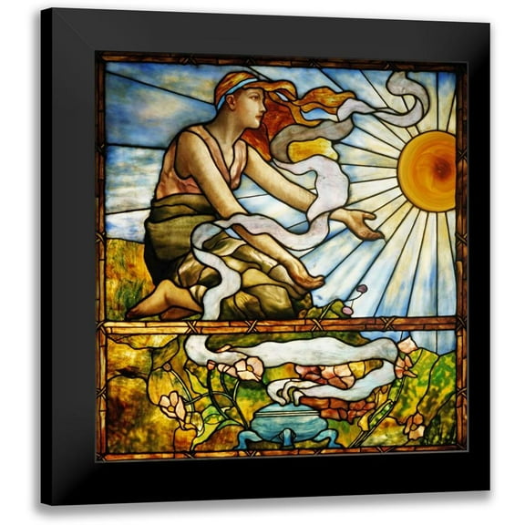 Tiffany Studios 12x13 Black Modern Framed Museum Art Print Titled - Window