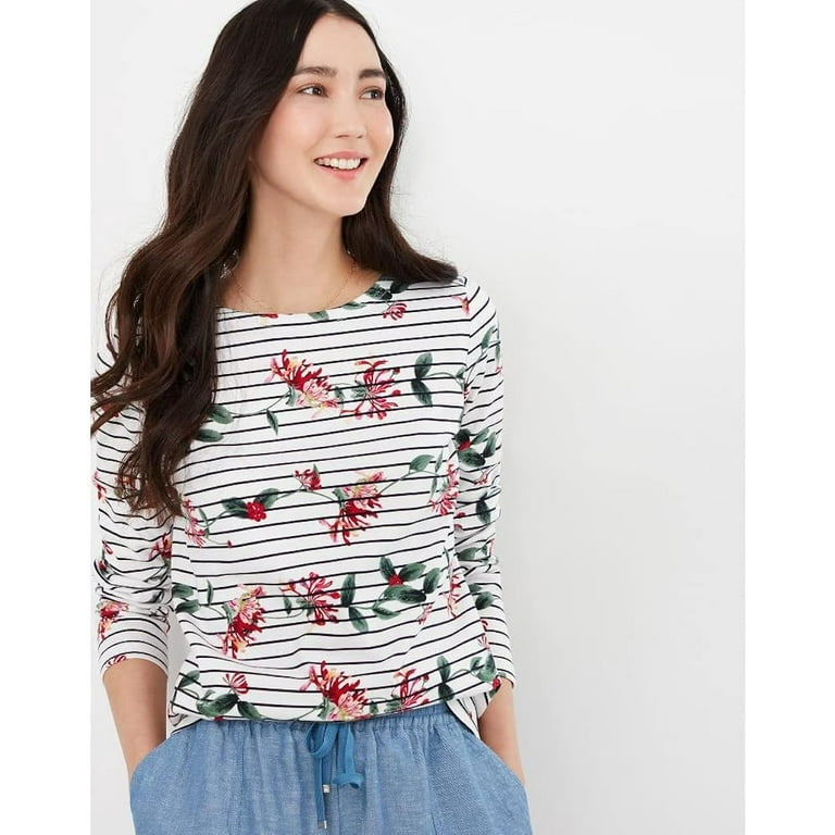 Joules Harbour Print Long Sleeve Jersey Top