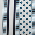 thumbnail image 2 of Simply Daisy, 14" x 20" Comb Dot Blue Decorative Stripe Outdoor Pillow, 2 of 3