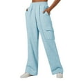thumbnail image 3 of GTEYOIJN Women's High-Waisted Loose Sportswear Pants, Comfortable High-Waisted Jogging Pants with Pockets, Casual Sweatshirts and Pants, 3 of 6
