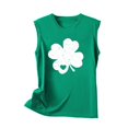 thumbnail image 4 of PNTUTB St. Patrick's Day Women's Fashion Print Casual Sleeveless Crew Neck Pullover Comfortable Tank Tops, 4 of 6
