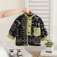 thumbnail image 2 of WEIYLL Boys Tops Kids Lamb Wool Loose Crew Warm Thicken Green Outwear Jackets for 18-24 Months, 2 of 3