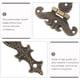 thumbnail image 5 of Bisagra retro de 4 piezas, bisagras decorativas de bronce retro con tornillos de montaje, adecuada para reparación de decoración de cajas de herramientas de muebles de gabinete 4.45 * 2.72 pulgadas, 5 of 7