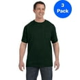 thumbnail image 1 of Hanes Men's Authentic-T Pocket T-Shirt - H5590 (Pack Of 3), 1 of 1