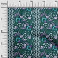 thumbnail image 2 of oneOone Cotton Poplin Twill Teal Green Fabric Asian Paisley Fabric For Sewing Printed Craft Fabric By The Yard 56 Inch Wide, 2 of 4