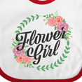 thumbnail image 4 of Inktastic Flower Girl with Flower Circle Girls Baby Bib, 4 of 4