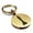 Gold, variant on Stainless Steel King Chess Piece Round Medallion Keychain Circle Ring