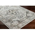 thumbnail image 4 of Hauteloom Liverpool Traditional Medallion Bedroom Living Room Small Area Rug - Oriental Carpet - Vintage Bohemian Farmhouse - Black, Light Grey, Dark Gray - 2' x 3', 4 of 18