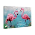 thumbnail image 3 of Stupell Industries Flamingo Lagoon Duo Canvas Wall Art, design by LSR Design Studio, 30 x 45, 3 of 7