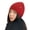 With label1-Burgundy, variant on Trendy Sequins Hat Skull Hat Fashionable Cool Eye-Catching Adjustable Unisex Party Sparkling Sequins Hat Trendy Clubwear