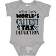 thumbnail image 3 of Inktastic I'm the World's Cutest Tax Deduction Blue Hearts Boys or Girls Baby Bodysuit, 3 of 5
