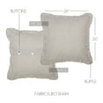 thumbnail image 6 of VHC Brands Hatteras Bedding Accessory, Euro Sham 26x26, Blue, 6 of 6