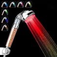 thumbnail image 1 of Shower Head, 7 Colors LED Change, LED Shower Head Bathroom Spa - high pressure water saving - High Filtration with Three Levels Negative Ionic Prevention, 1 of 5