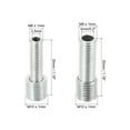 thumbnail image 2 of Uxcell M10 to M6/M8 30mm Long Double Male Threaded Reducer Bolt Screw Fitting Adapter 10 Pack, 2 of 5