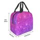 thumbnail image 3 of Balery Purple Glitter Bolsa de Almuerzo Aislada – Caja de Almuerzo con Papel de Aluminio Grueso, Mantiene la Comida Fresca por 4 Horas, 3 of 8